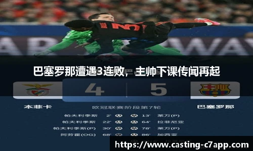 巴塞罗那遭遇3连败，主帅下课传闻再起